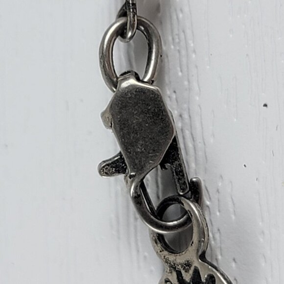 Bellagio USA Pink Crystal Necklace 17 Inch Silver Tone Bar Link Lobster Clasp - Picture 9 of 10